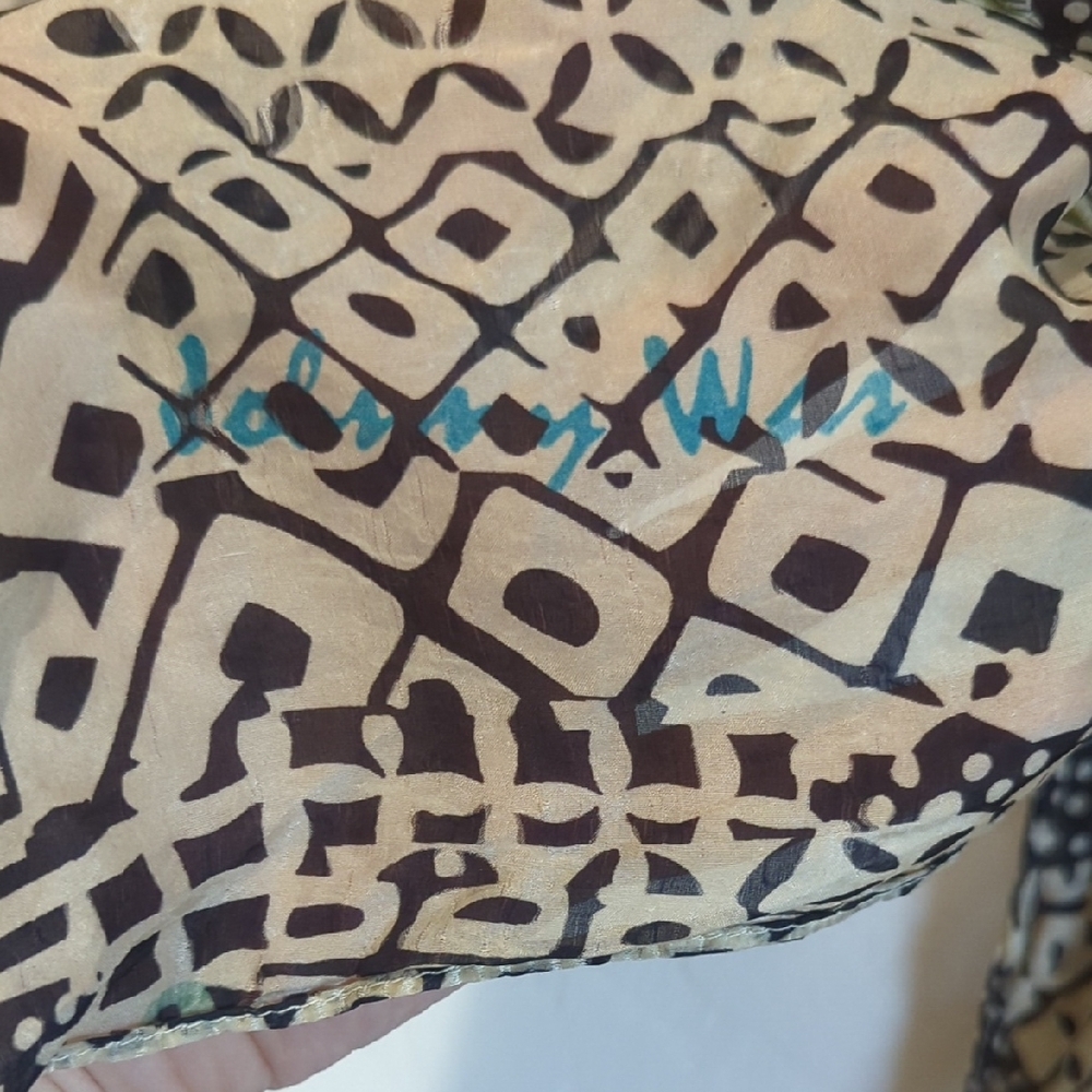 Johnny Was Multicolor Patterned Scarf - Picture 2 of 3